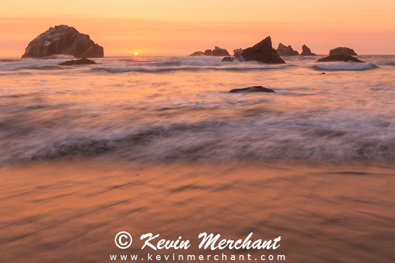 Face Rock at sunset