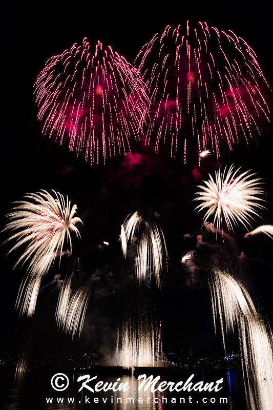 Fireworks over Lake Union