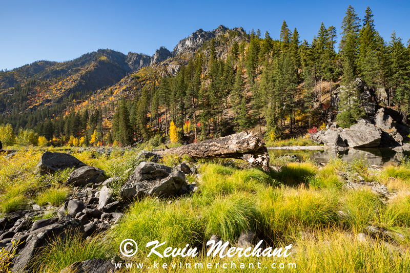 Fall color on the Wenatchee River