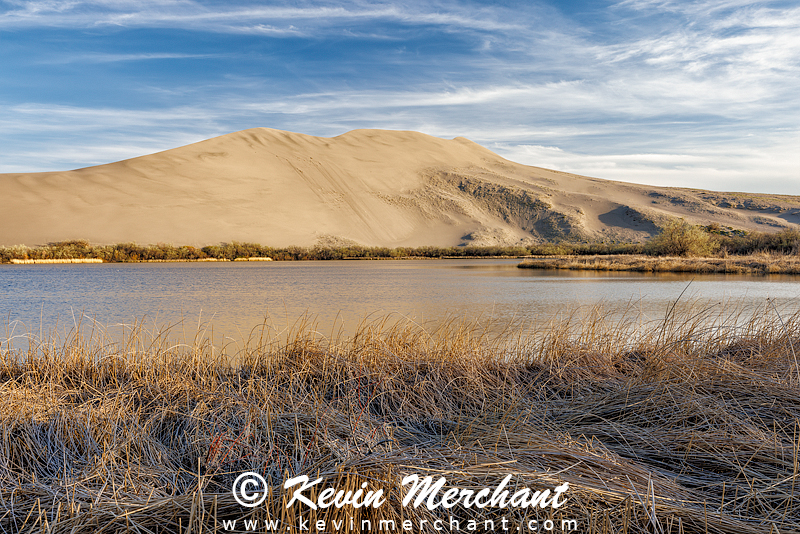 Sand dunes at sunrise