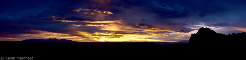 6 image series near Mesa Arch