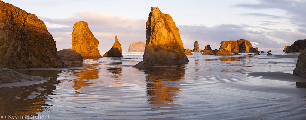 Bandon Beach at sunrise, Bandon, Oregon